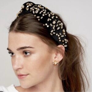 Lele Sadoughi Jet Mixed Crystal Headband